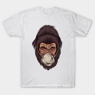 GORILLA FACE MASK DESIGN T-Shirt